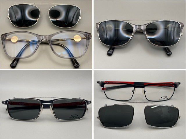 JRS Bespoke clip-on sunglasses